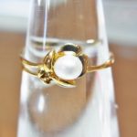 本日のおすすめは18金真珠の指輪です。福岡の質屋ハルマチ原町質店