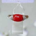 本日のおすすめはプラチナ サンゴの指輪です♪ 福岡の質屋ハルマチ原町質店